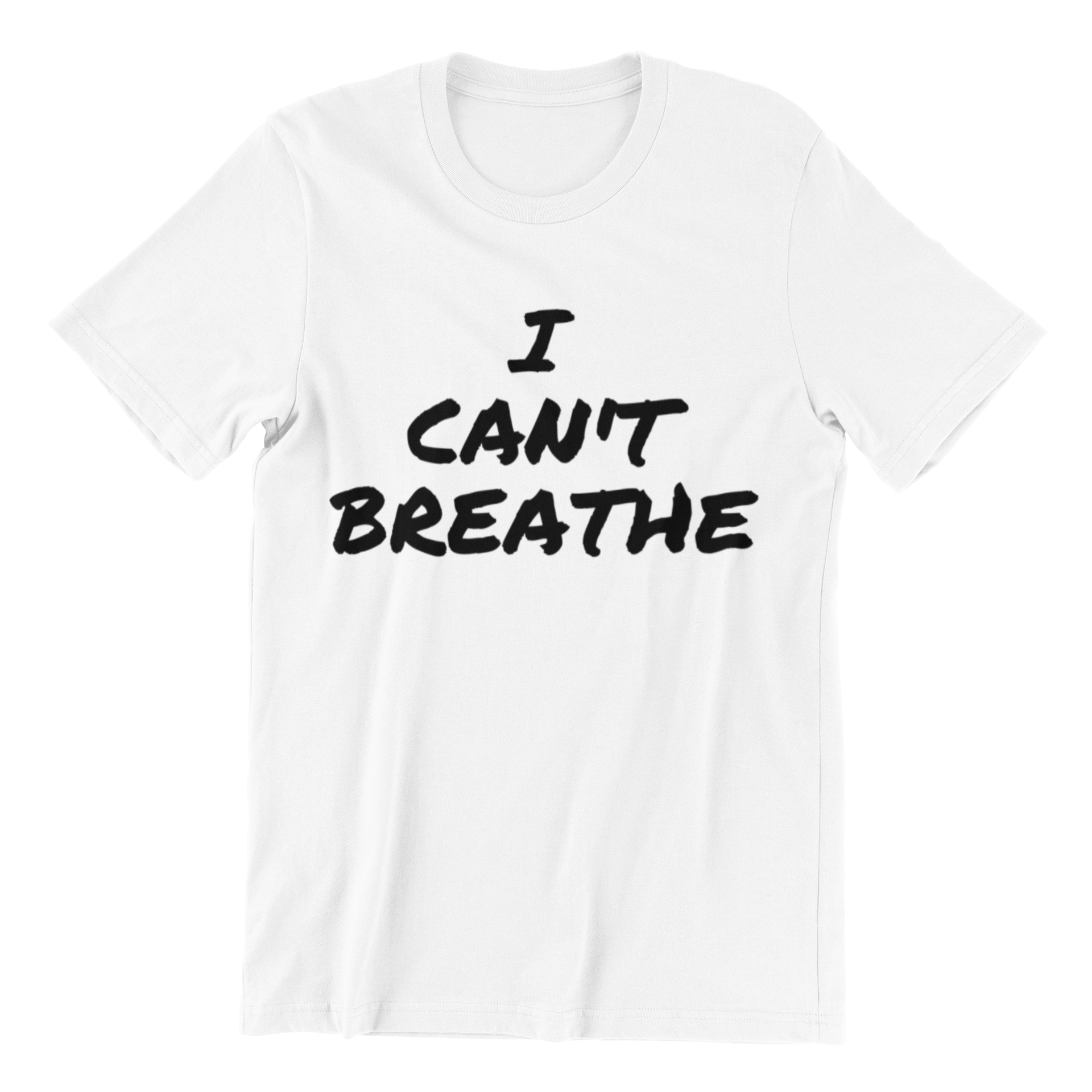 I Can't Breathe Shirt displayed on a hanger, showcasing its unisex design and high-quality fabric.