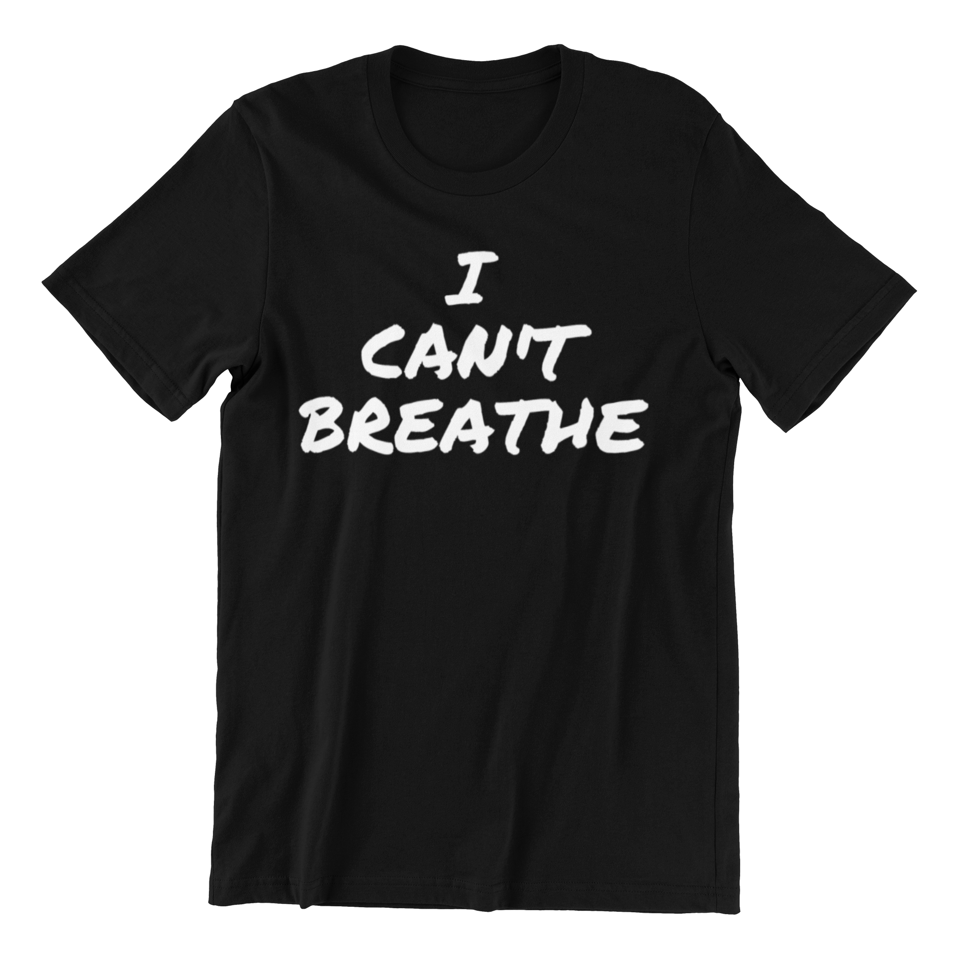 I Can't Breathe Shirt displayed on a hanger, showcasing its unisex design and high-quality fabric.