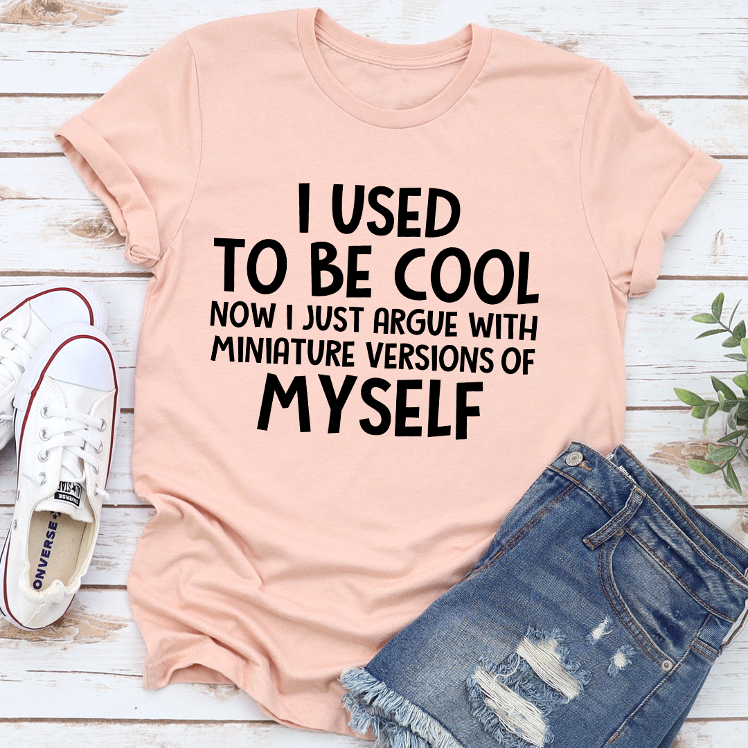 I Used To Be Cool T-Shirt made of soft ring-spun cotton with double stitching, showcasing a humorous phrase.