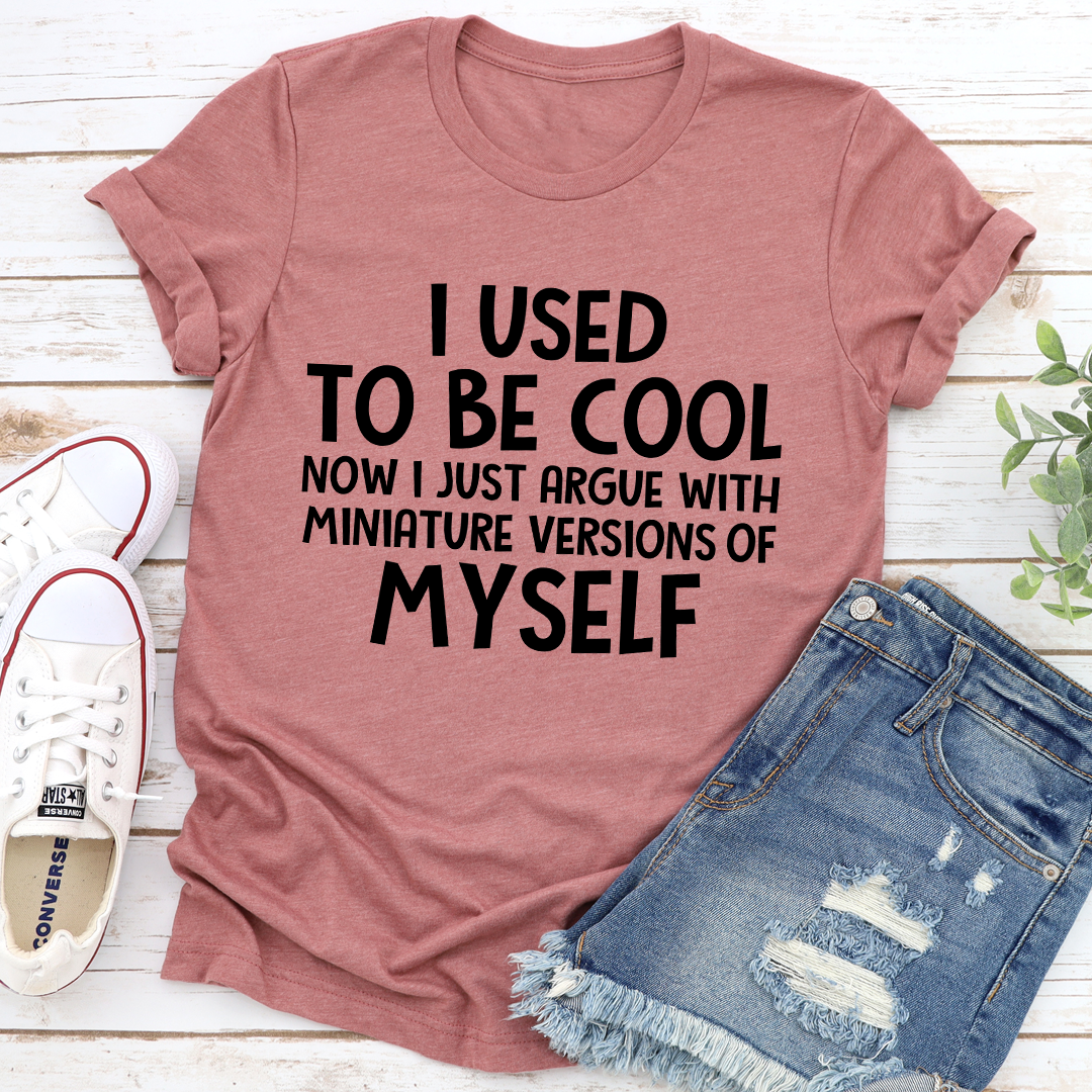 I Used To Be Cool T-Shirt made of soft ring-spun cotton with double stitching, showcasing a humorous phrase.