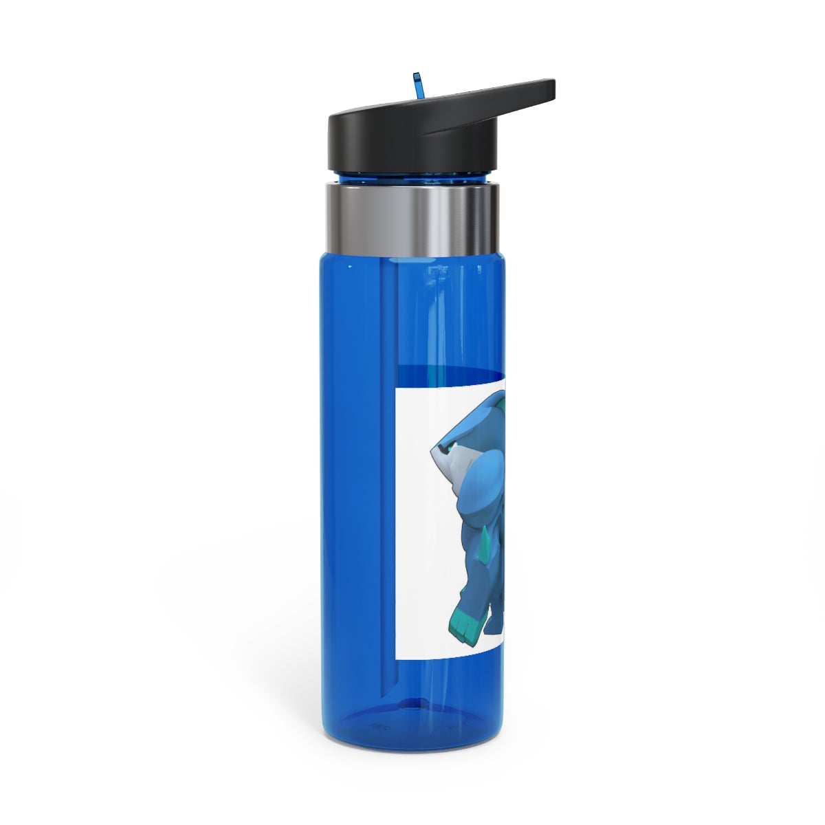 Ice Shark Kensington Tritan™ Sport Bottle in vibrant colors with a carabiner hook, showcasing its durable design and spill-resistant lid.