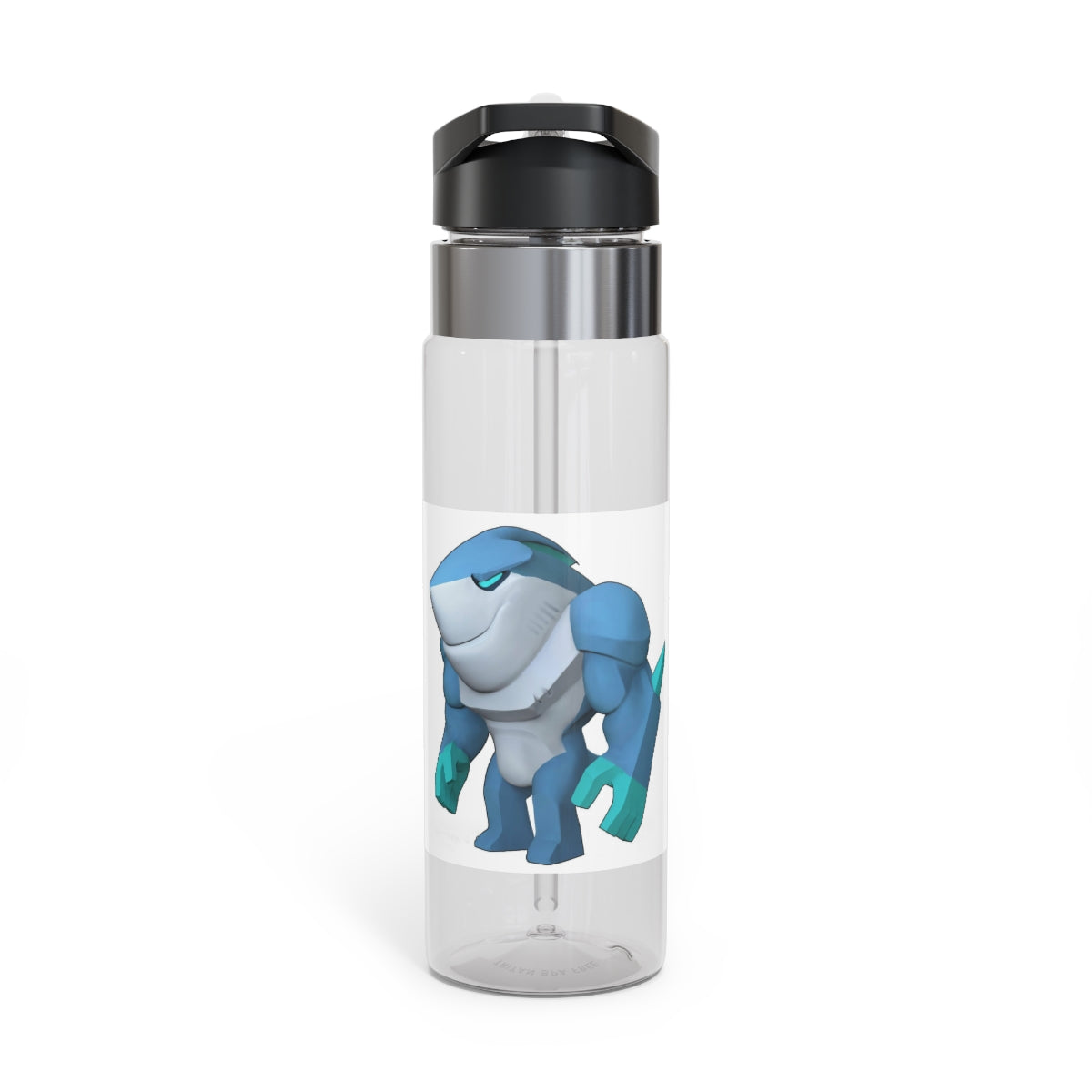 Ice Shark Kensington Tritan™ Sport Bottle in vibrant colors with a carabiner hook, showcasing its 20oz capacity and spill-resistant lid.