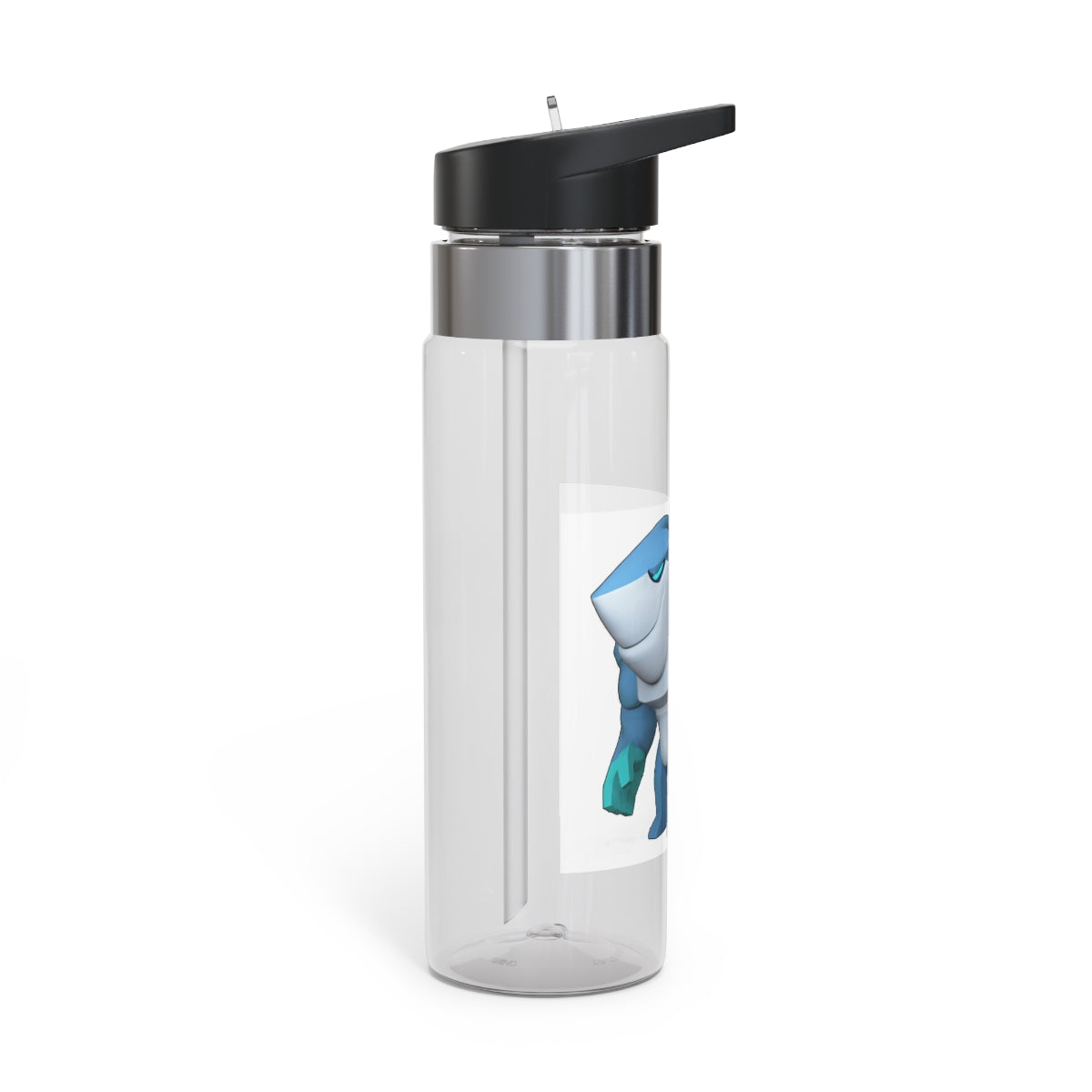 Ice Shark Kensington Tritan™ Sport Bottle in vibrant colors with a carabiner hook, showcasing its 20oz capacity and spill-resistant lid.