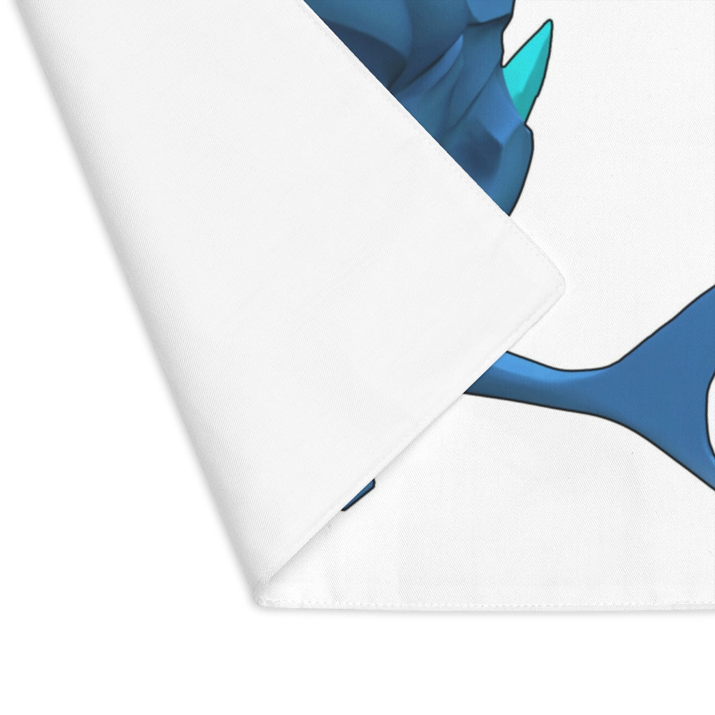 Ice Shark Placemat featuring a unique design, made from durable cotton, perfect for dining tables.