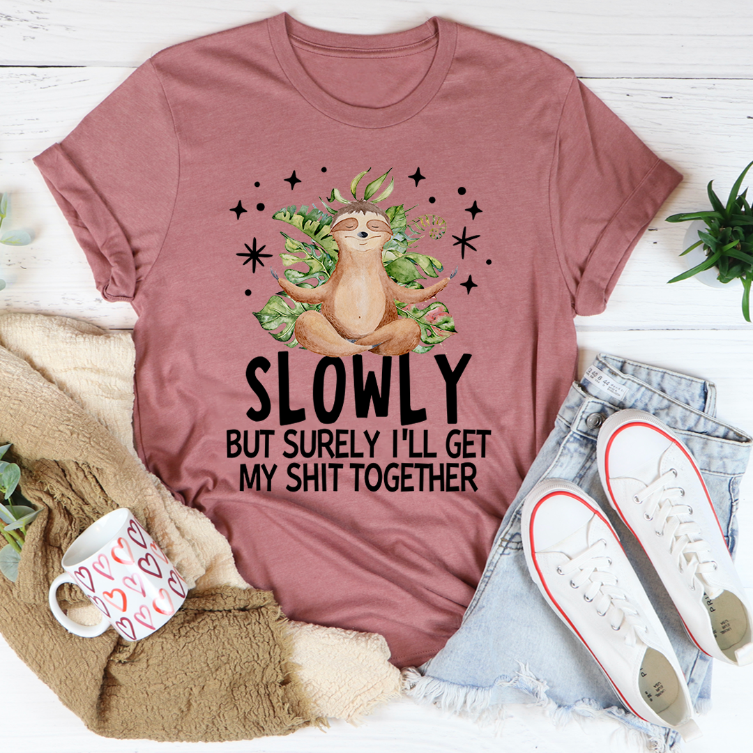 A stylish I'll Get It Together T-Shirt made from soft ring-spun cotton, featuring double stitching for durability and available in various sizes.