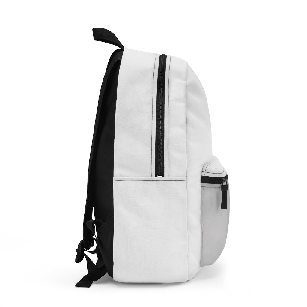 Illusion Backpack made in USA, featuring adjustable straps and waterproof spun polyester material.