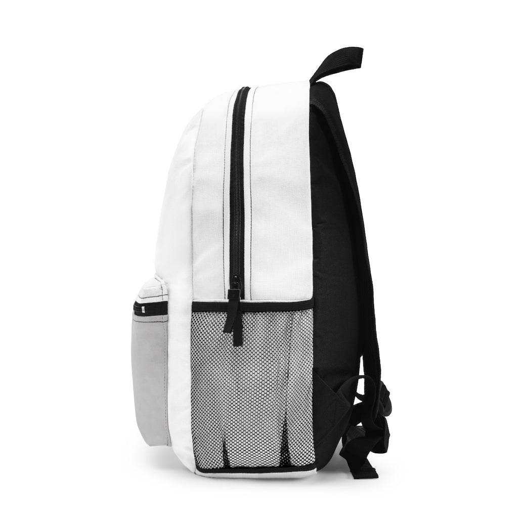 Illusion Backpack made in USA, featuring adjustable straps and waterproof spun polyester material.