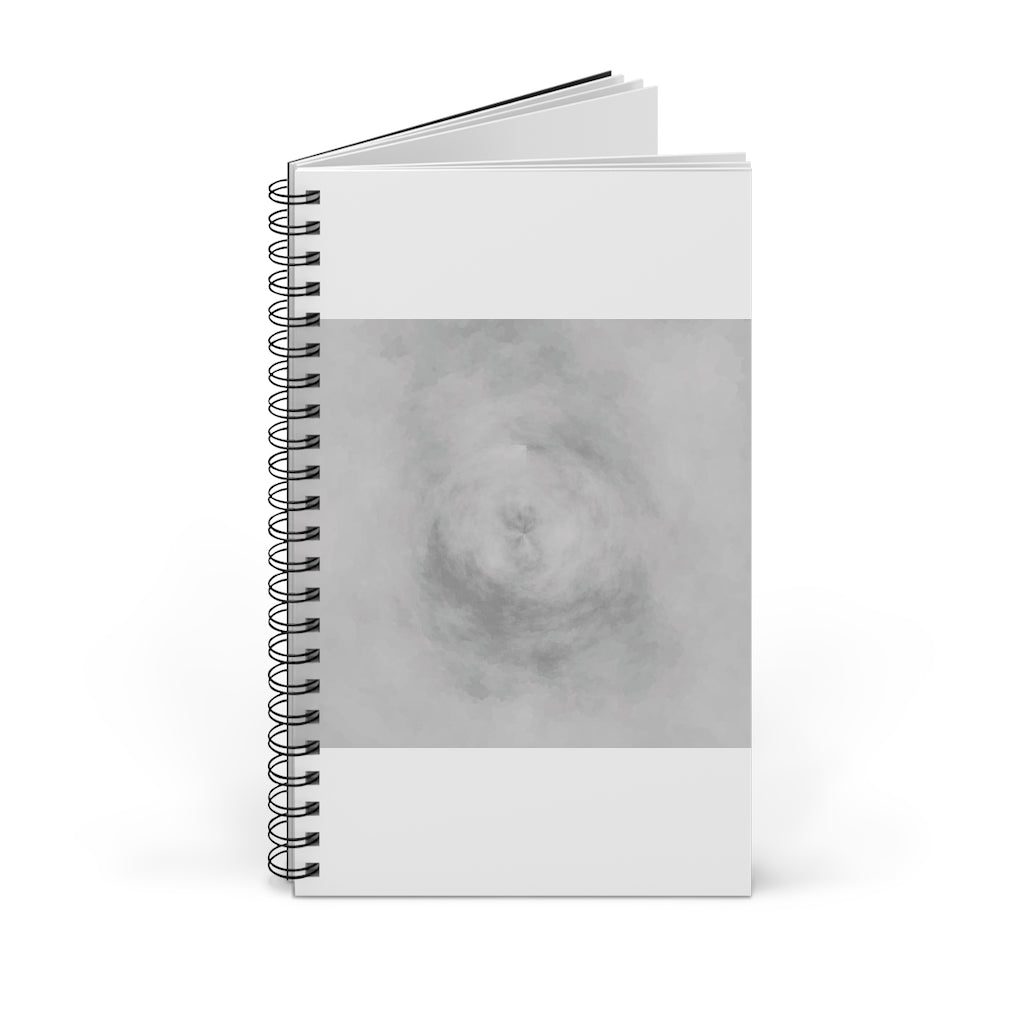 Illusion Spiral Journal featuring a colorful front cover design, showcasing various styles including blank, dot grid, lined, and task manager layouts.