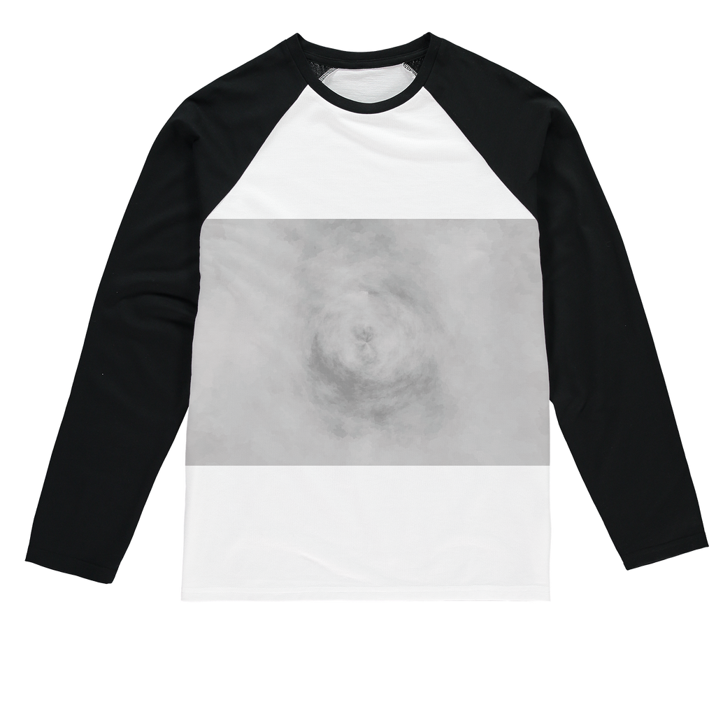 Illusion Sublimation Baseball Long Sleeve T-Shirt featuring a crew neck, long sleeves, and a stylish fit, designed for sublimation printing.