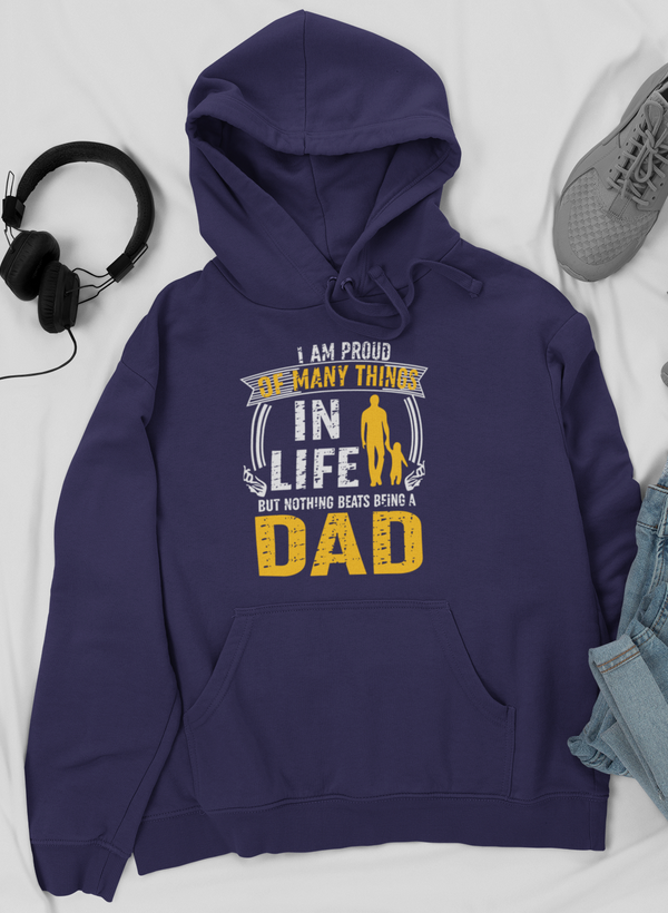 I'm Proud Of Many Things In Life Hoodie featuring a cozy fleece lining and adjustable hood, designed by top artists.