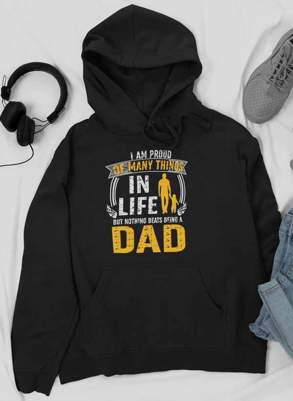 I'm Proud Of Many Things In Life Hoodie featuring a cozy fleece lining and adjustable hood, designed by top artists.