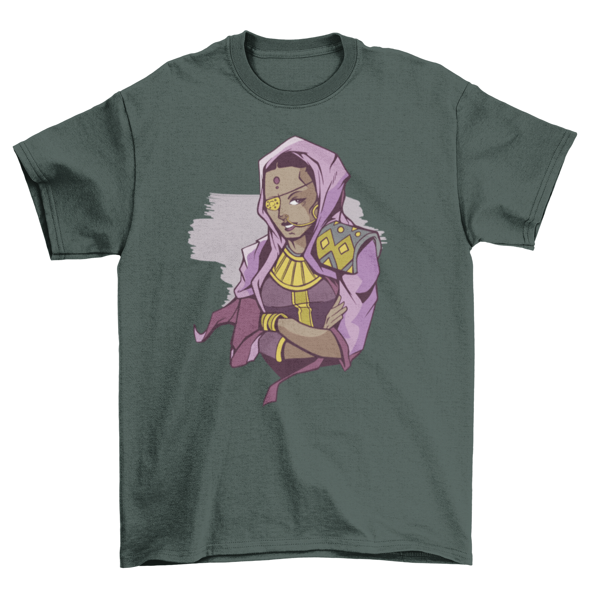 A stylish Indian Pirate T-shirt featuring a unique pirate design, perfect for casual wear.