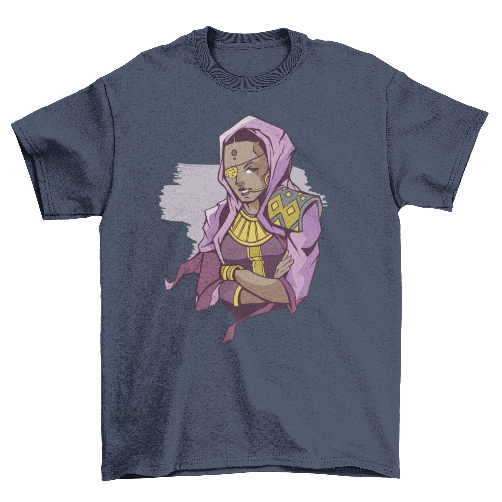 A stylish Indian Pirate T-shirt featuring a unique pirate design, perfect for casual wear.