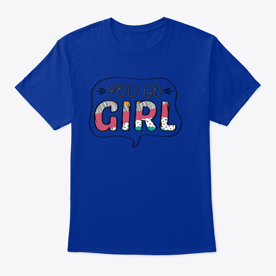 A stylish Inspirational Quote T-shirt for girls, made from 100% cotton, featuring a classic fit and inspirational design.