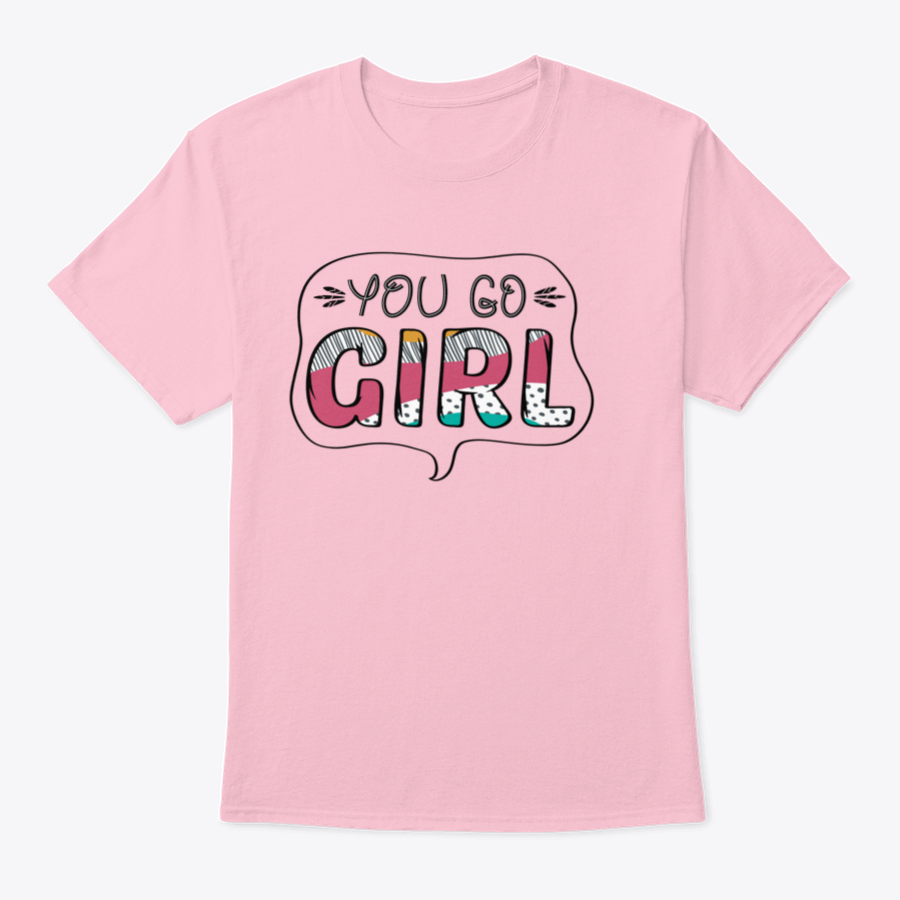 A stylish Inspirational Quote T-shirt for girls, made from 100% cotton, featuring a classic fit and inspirational design.