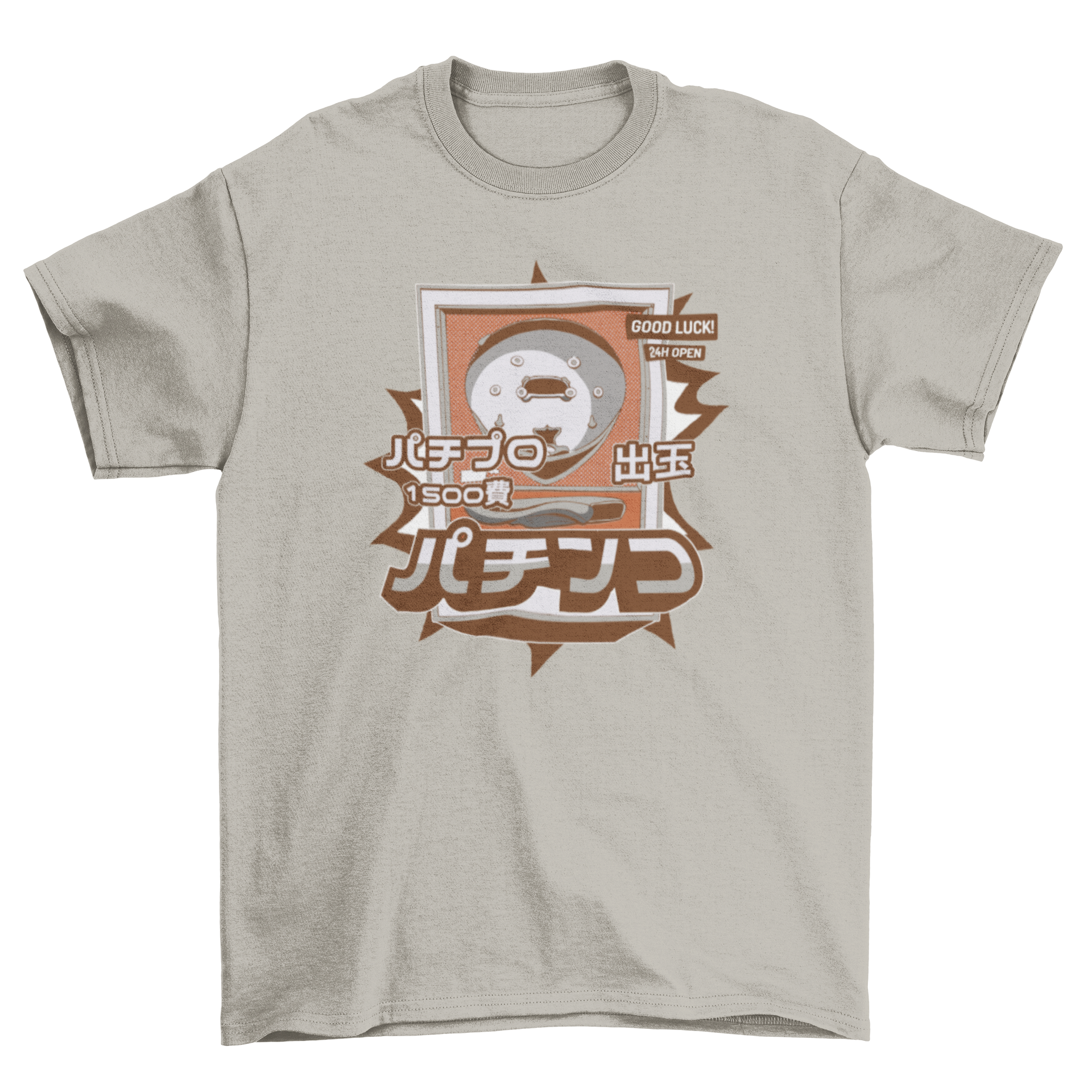 Japanese slot machine prize casino retro t-shirt featuring vibrant graphics and a stylish design.