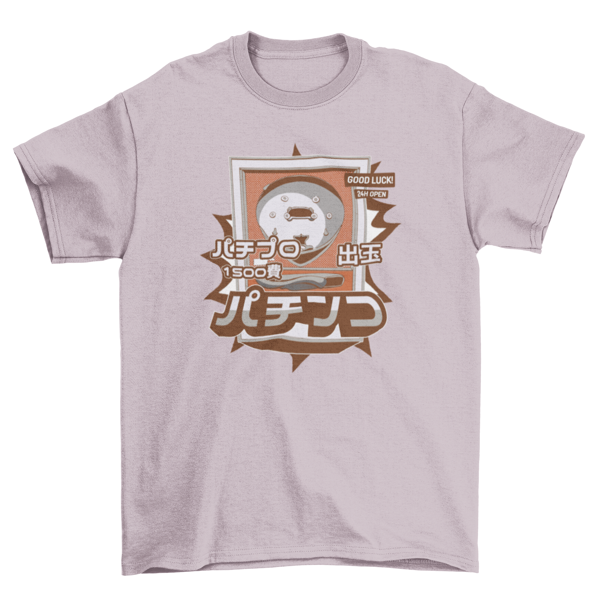 Japanese slot machine prize casino retro t-shirt featuring vibrant graphics and a stylish design.