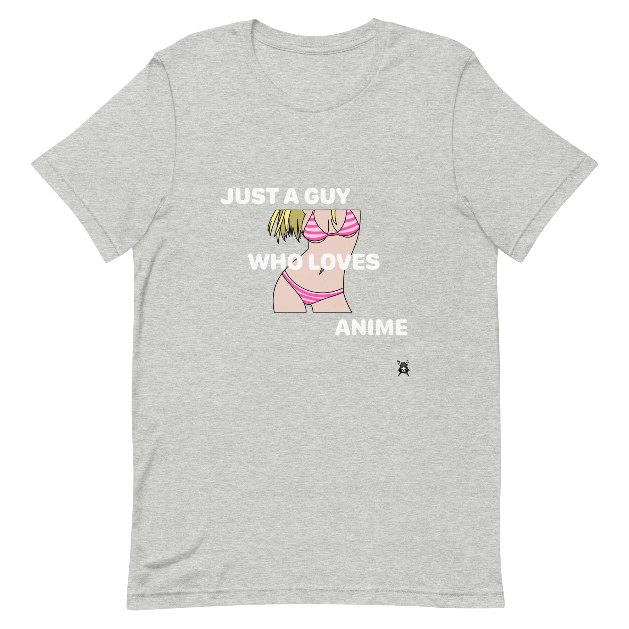 A soft and lightweight Just A Guy Who Loves Anime T-Shirt featuring a vibrant anime-themed design, perfect for fans.