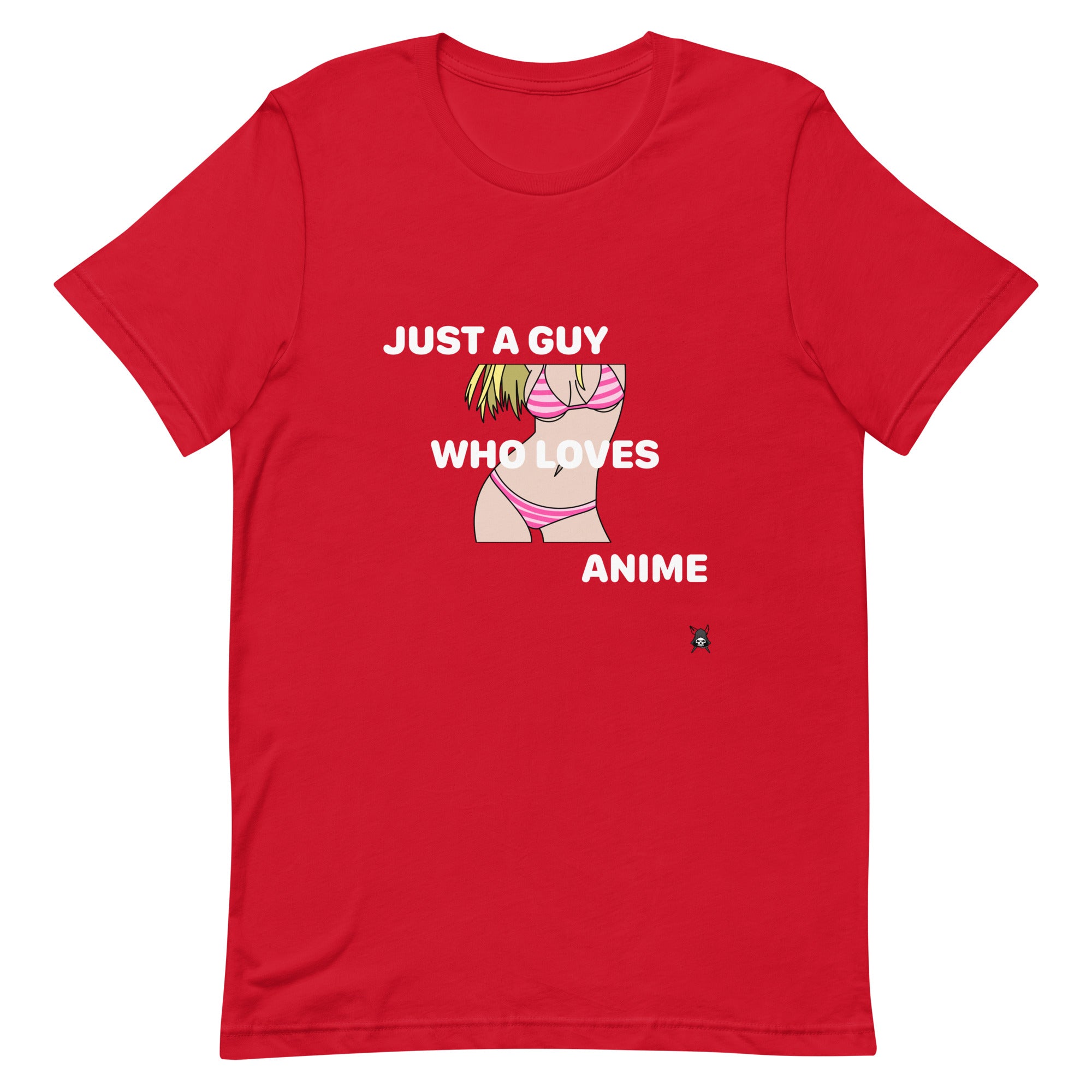 A soft and lightweight Just A Guy Who Loves Anime T-Shirt featuring a vibrant anime-themed design, perfect for fans.