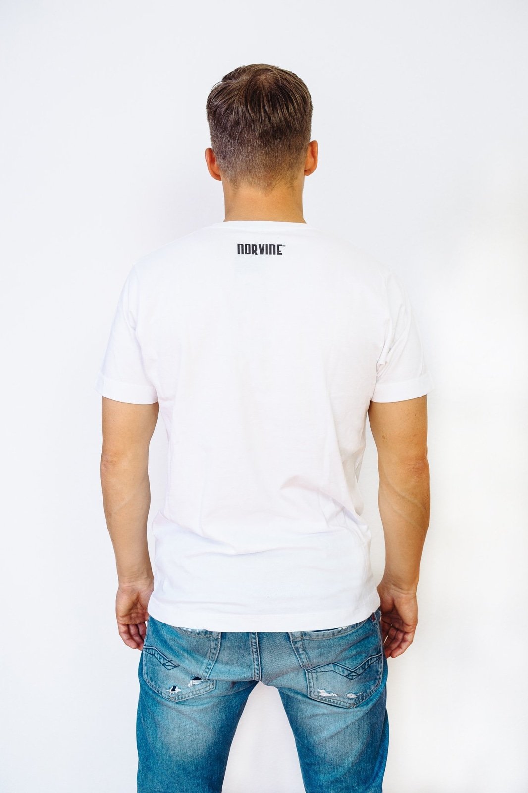 Keep Cool t-shirt made from 100% organic combed cotton with Norvine logo on the back, showcasing a stylish and comfortable design.