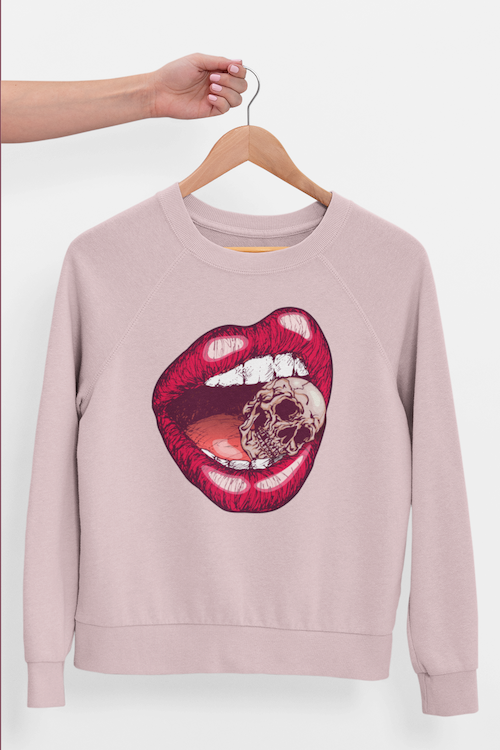 Killer Lips Sweatshirt featuring a stylish design with vibrant colors and a comfortable fit, perfect for casual wear.