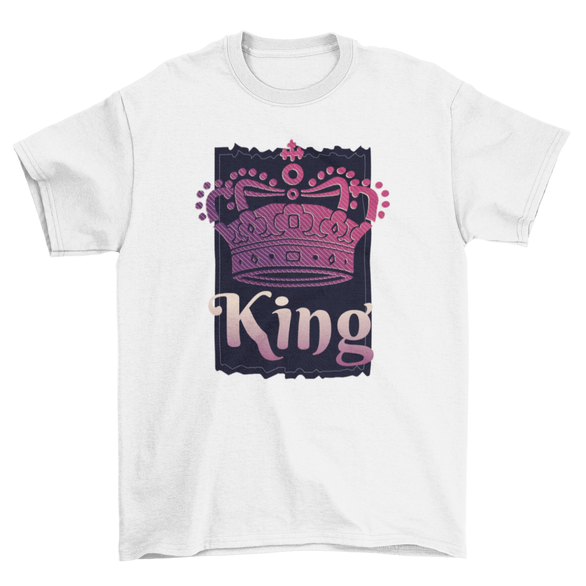 King Crown T-shirt featuring a stylish crown design with the word KING underneath.