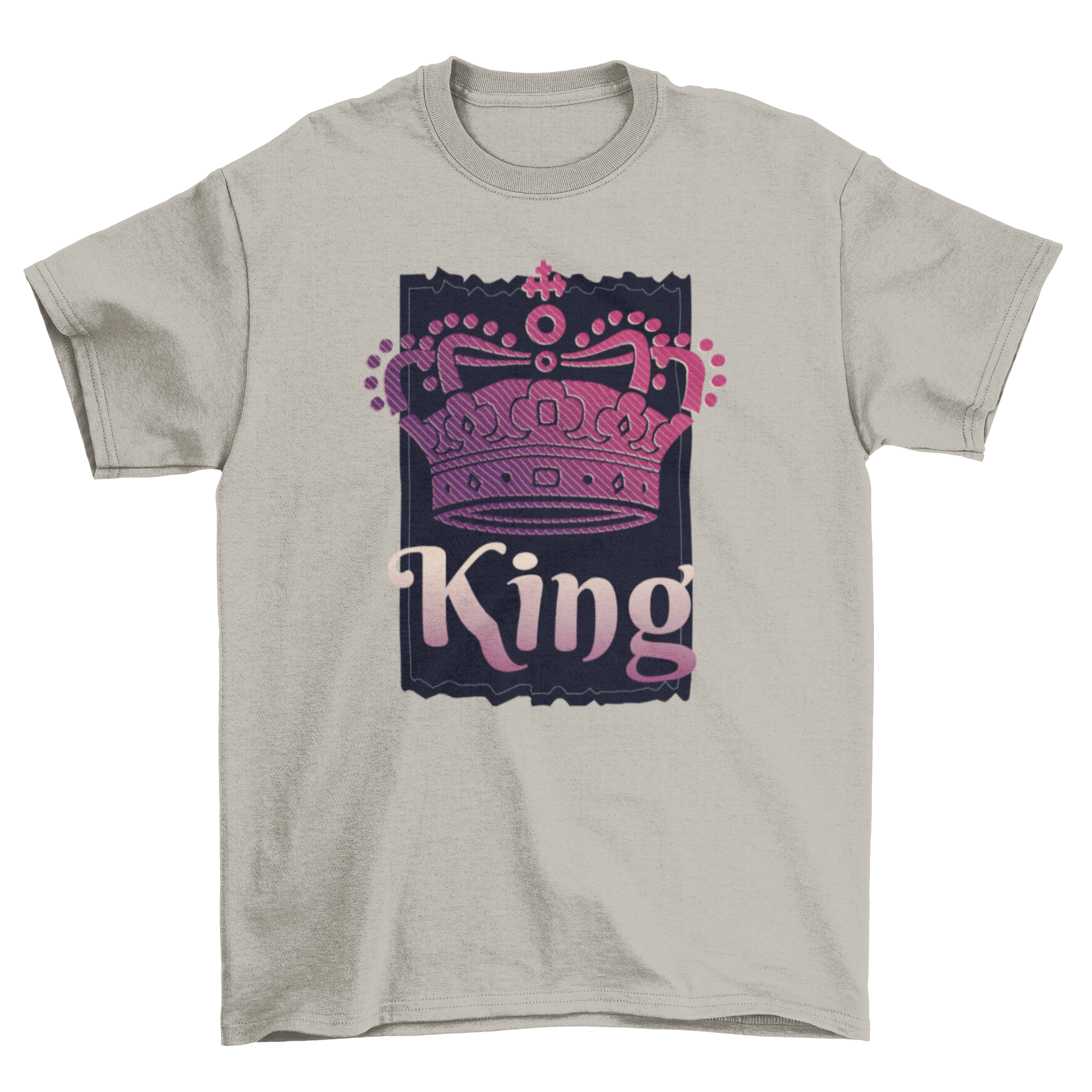 King Crown T-shirt featuring a stylish crown design with the word KING underneath.