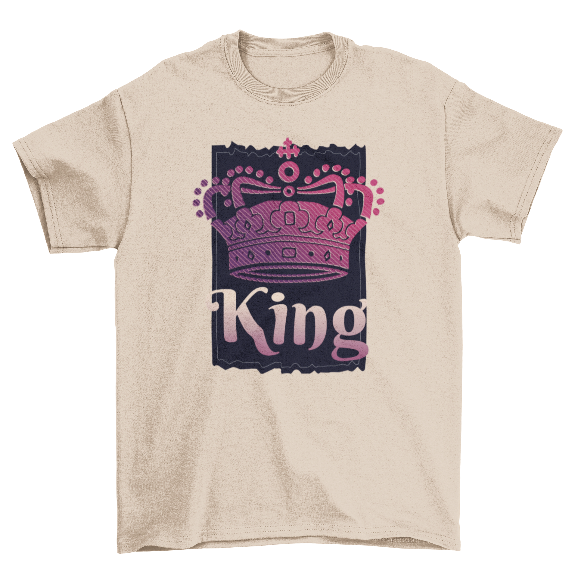 King Crown T-shirt featuring a stylish crown design with the word KING underneath.