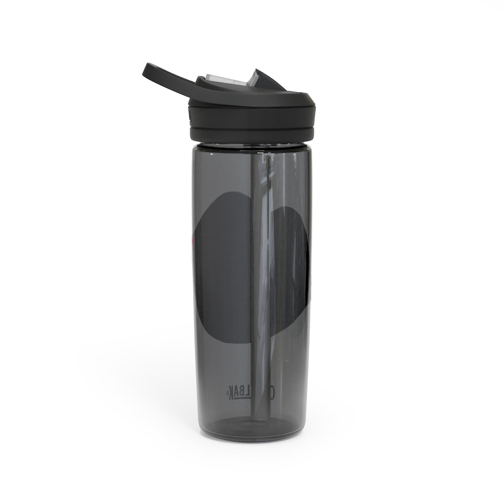 Kiss Me CamelBak Eddy® Water Bottle in 20oz and 25oz sizes, showcasing its durable Tritan™ material and spill-proof design.