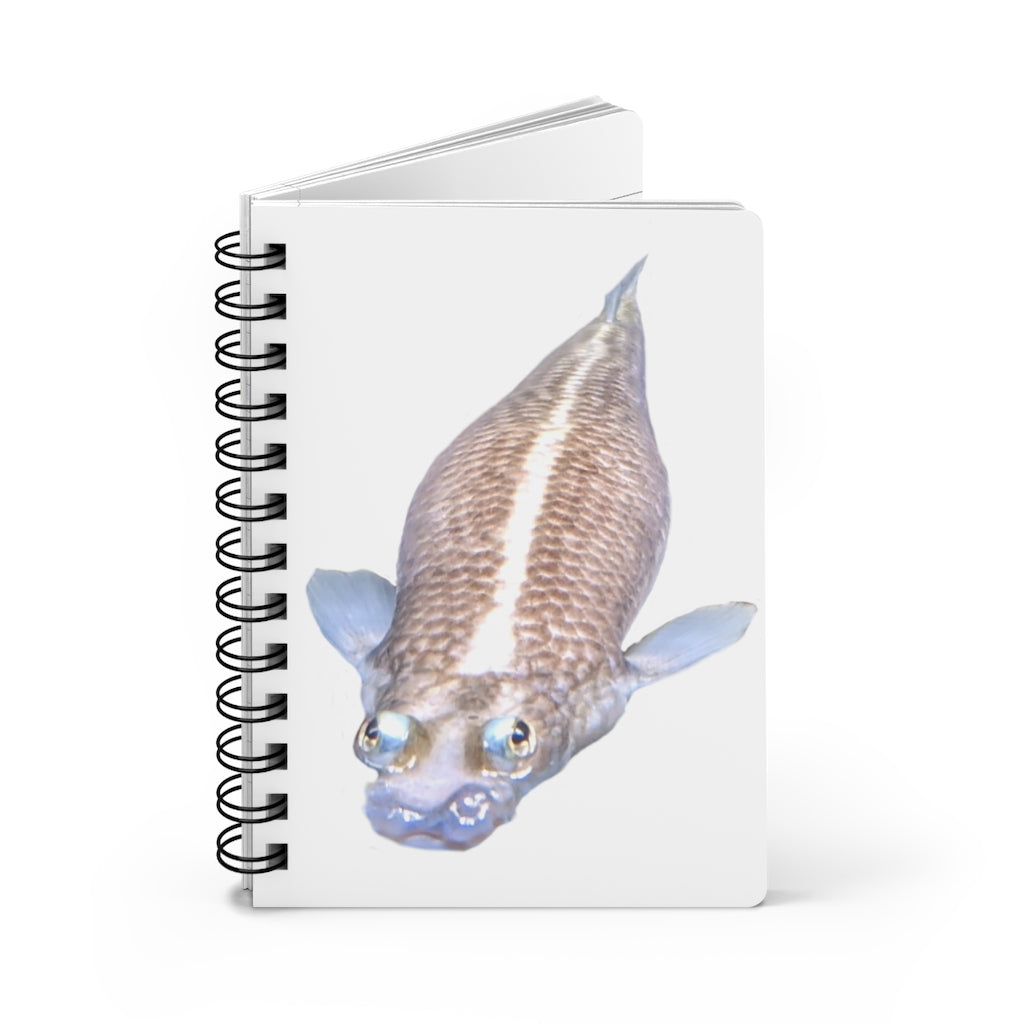 Koi Fish Spiral Bound Journal with glossy cover and lined pages, featuring vibrant Koi fish design.