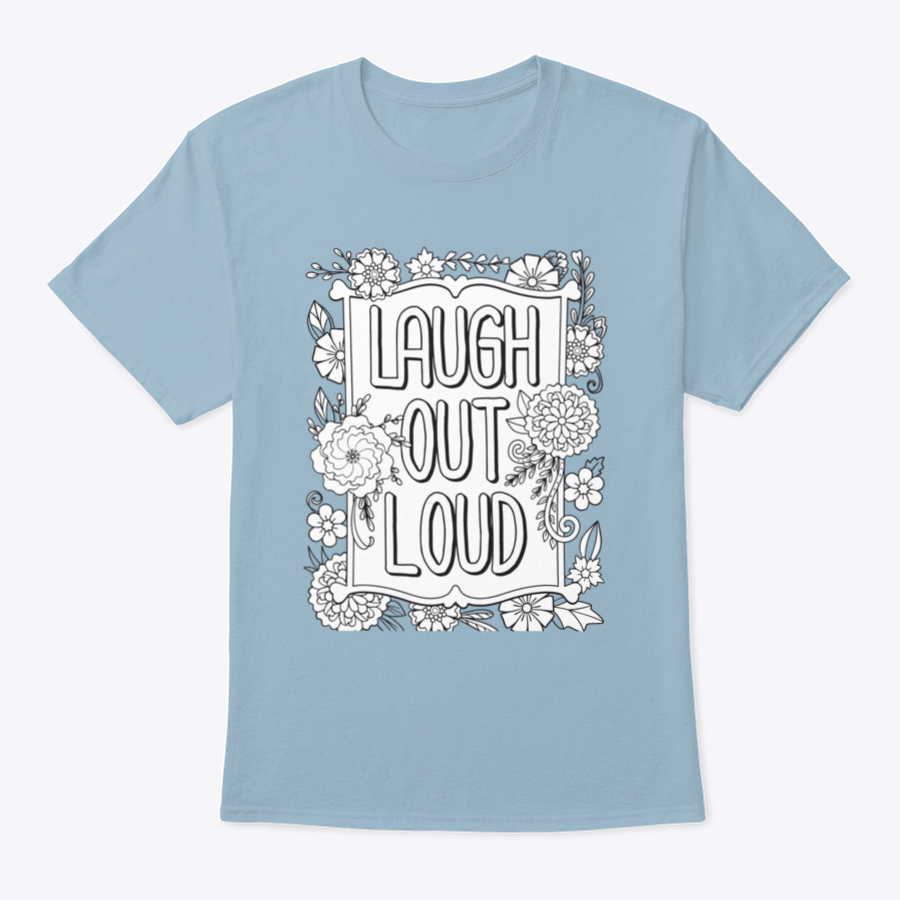 Laugh Out Loud Font with Flower Frame design, perfect for Valentine's Day gifts, showcasing vibrant colors and playful typography.