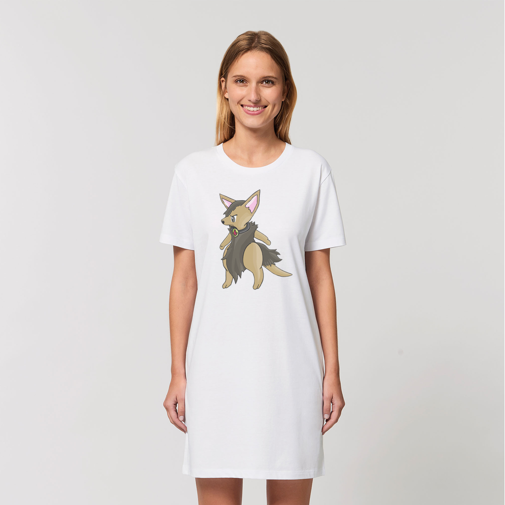 Layboy Organic T-Shirt Dress made from 100% organic cotton, featuring a soft-hand feel and stylish design.