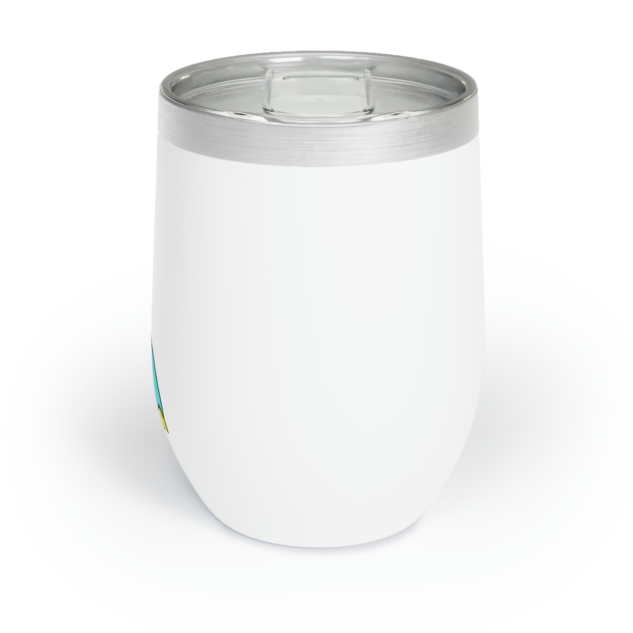 Laygoo Chill Wine Tumbler in stainless steel with customizable design, perfect for keeping drinks hot or cold.