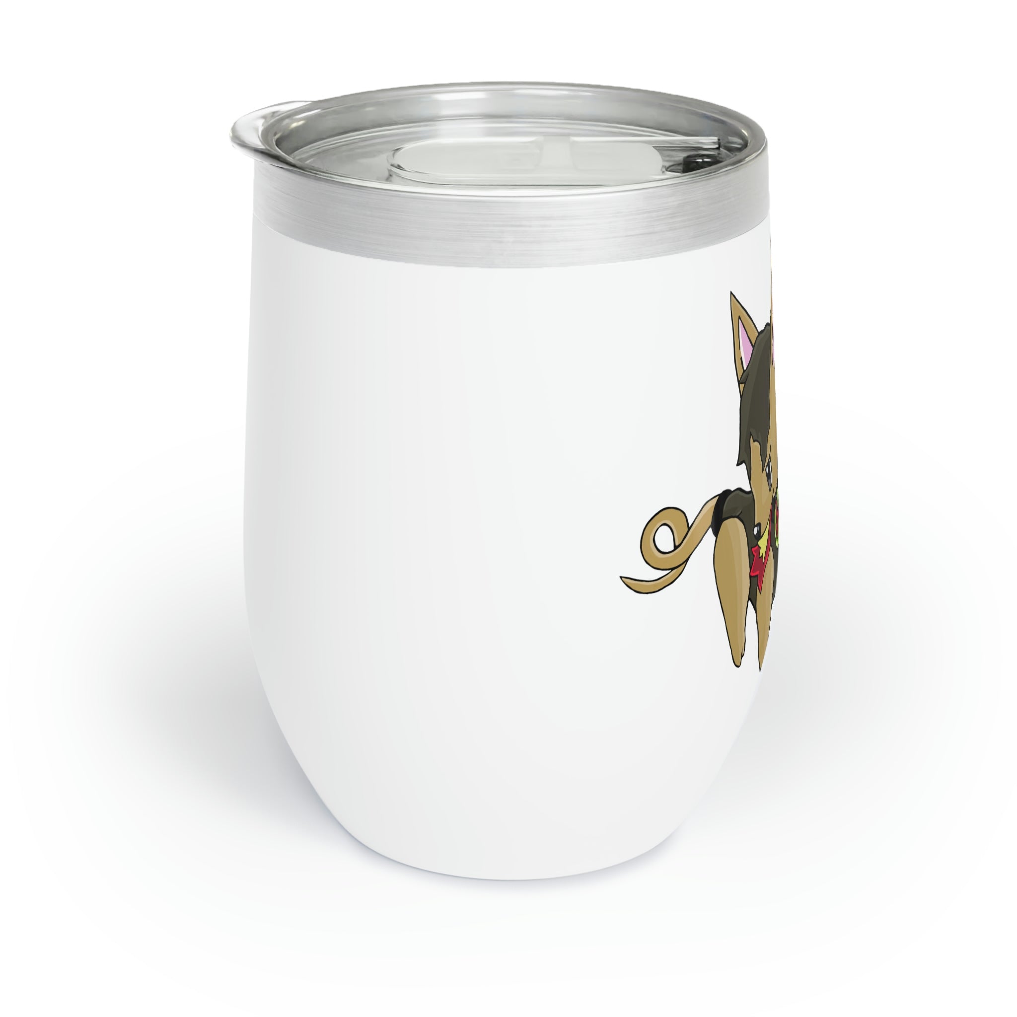 LB Chill Wine Tumbler in stainless steel with a customizable design, perfect for enjoying wine at the ideal temperature.