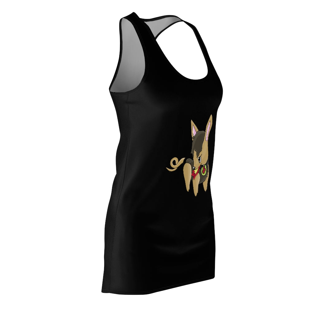 LB Women's Cut & Sew Racerback Dress showcasing a stylish and feminine design with a sporty fit, made from high-quality polyester fabric.