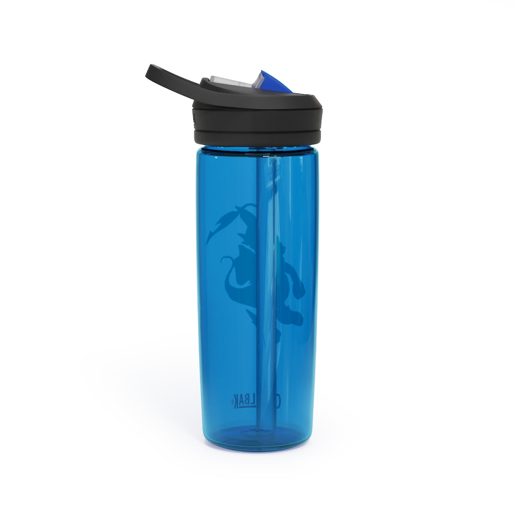 Ledino CamelBak Eddy® Water Bottle in 20oz and 25oz sizes, showcasing its durable Tritan™ material and spill-proof design.