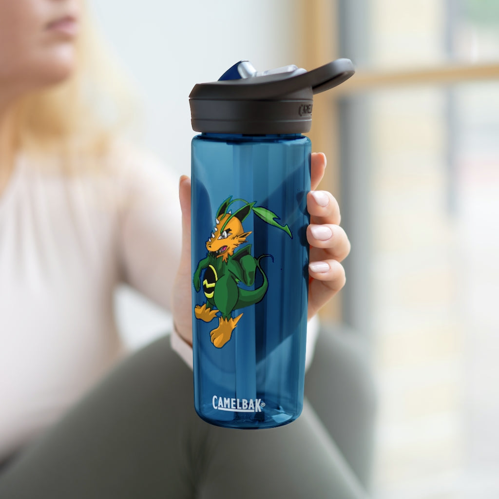 Ledino CamelBak Eddy® Water Bottle in 20oz and 25oz sizes, showcasing its durable Tritan™ material and spill-proof design.