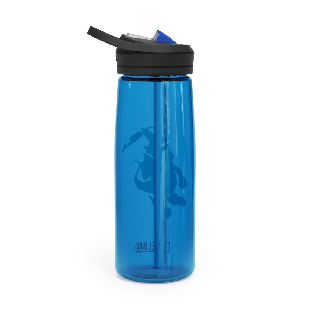 Ledino CamelBak Eddy® Water Bottle in 20oz and 25oz sizes, showcasing its durable Tritan™ material and spill-proof design.