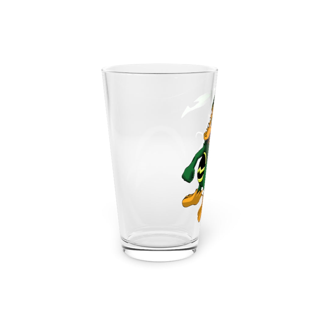 Ledino Pint Glass, 16oz, clear glass with custom design options, perfect for beverages and gifting.