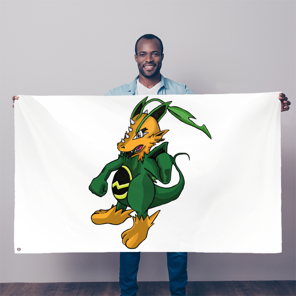 Ledino Sublimation Flag measuring 5FT x 3FT, made of durable polyester fabric with vibrant colors and double-stitched edges.