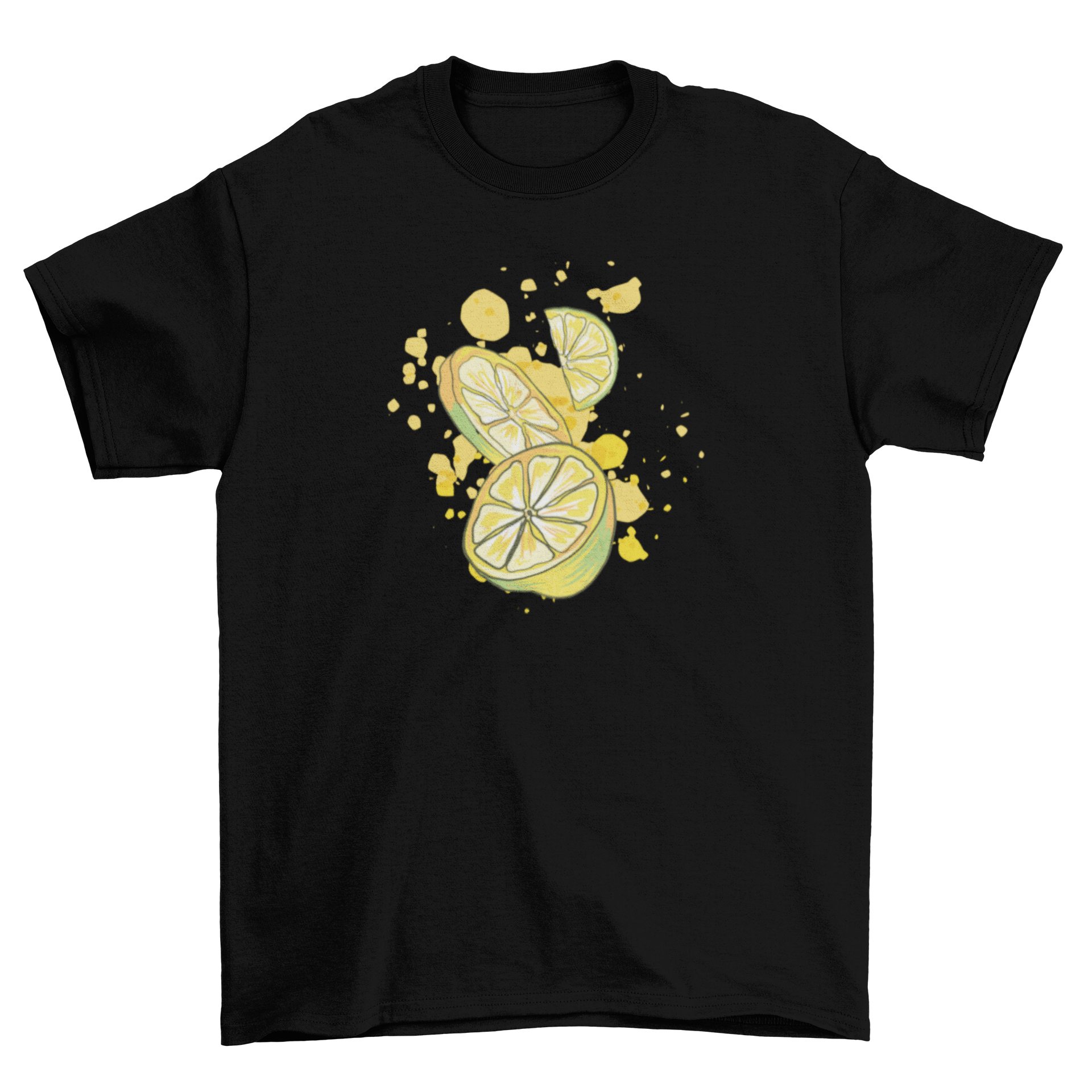 Lemon Lime T-Shirt featuring vibrant citrus fruit design, perfect for summer wear.