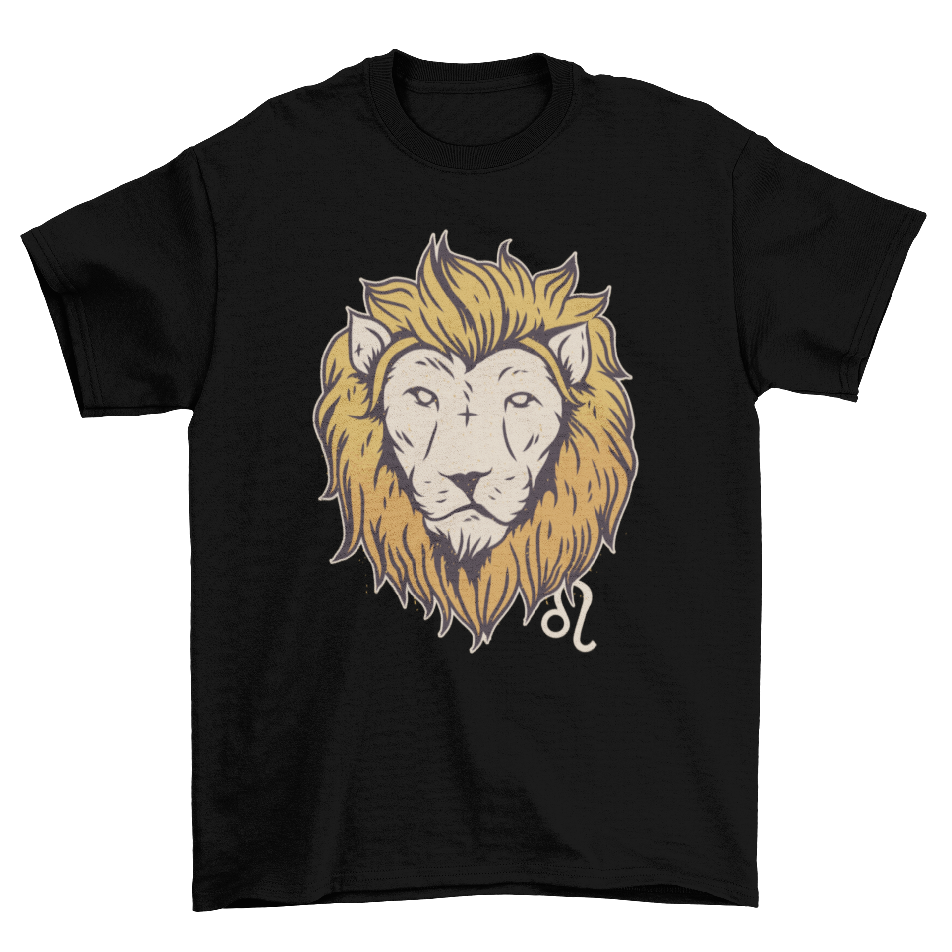 A stylish Leo Zodiac Sign T-shirt featuring a bold Leo symbol, perfect for astrology lovers.