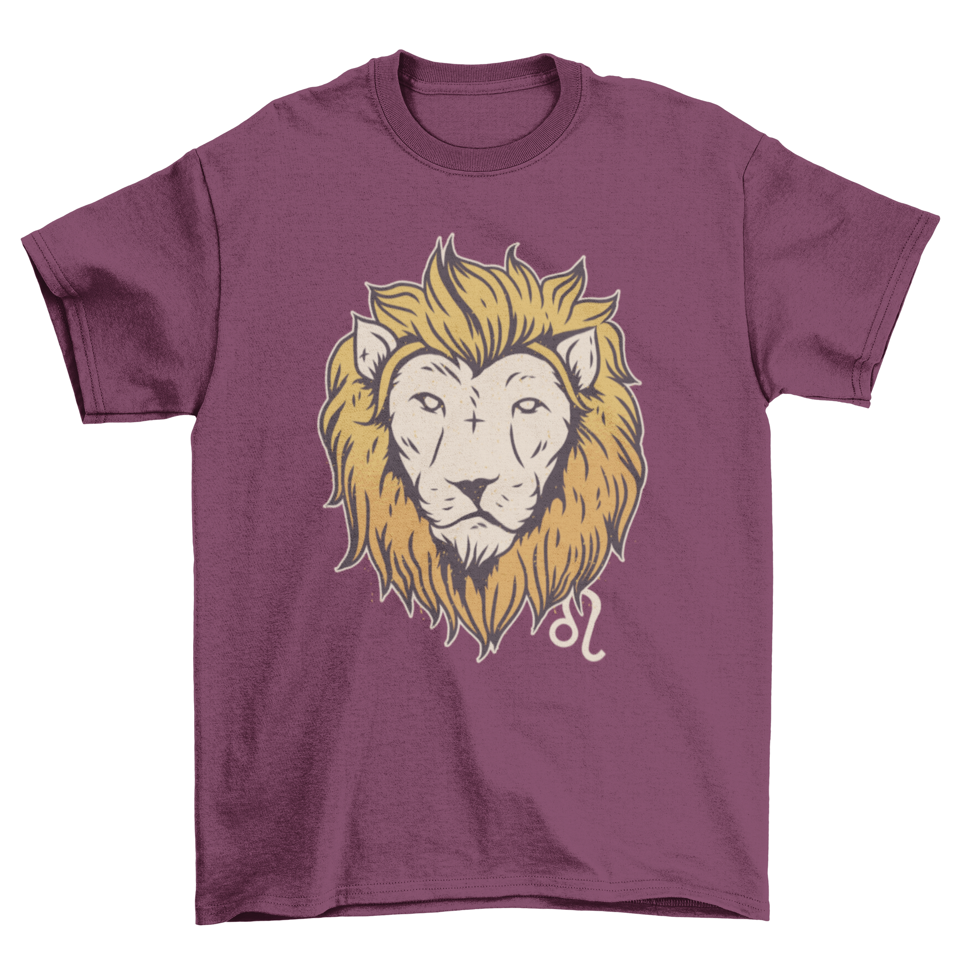 A stylish Leo Zodiac Sign T-shirt featuring a bold Leo symbol, perfect for astrology lovers.