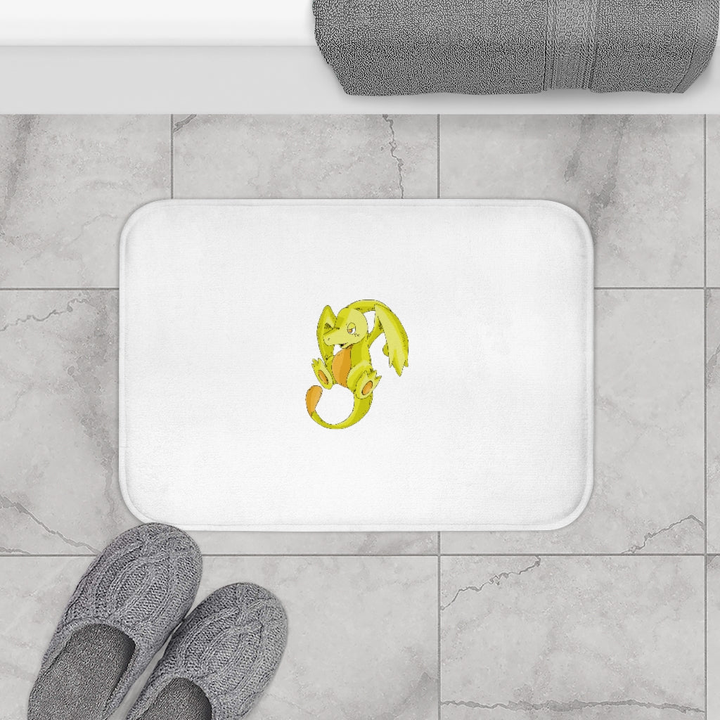 Lighender Bath Mat featuring a stylish design with anti-slip backing, made from soft microfiber material.