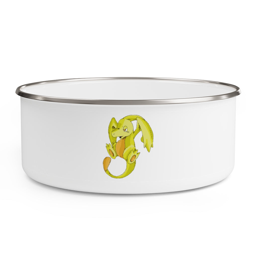 Lighender Enamel Bowl made of lightweight stainless steel with a translucent lid, showcasing a stylish hipster chic design.