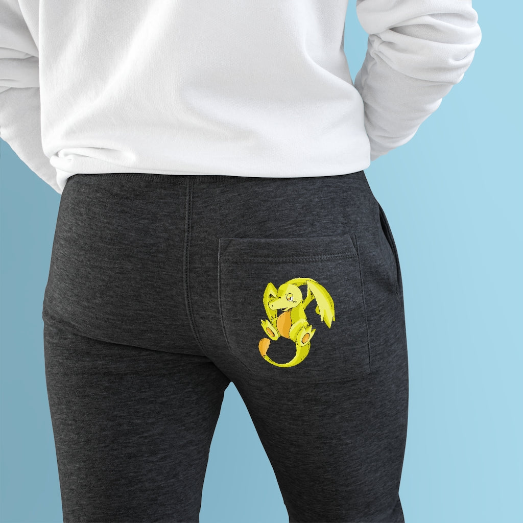 Lighender Premium Fleece Joggers showcasing soft fabric, customizable back pocket, and spacious side pockets.