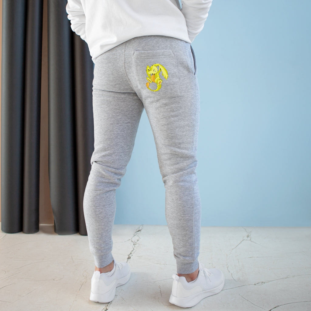 Lighender Premium Fleece Joggers showcasing soft fabric, customizable back pocket, and spacious side pockets.