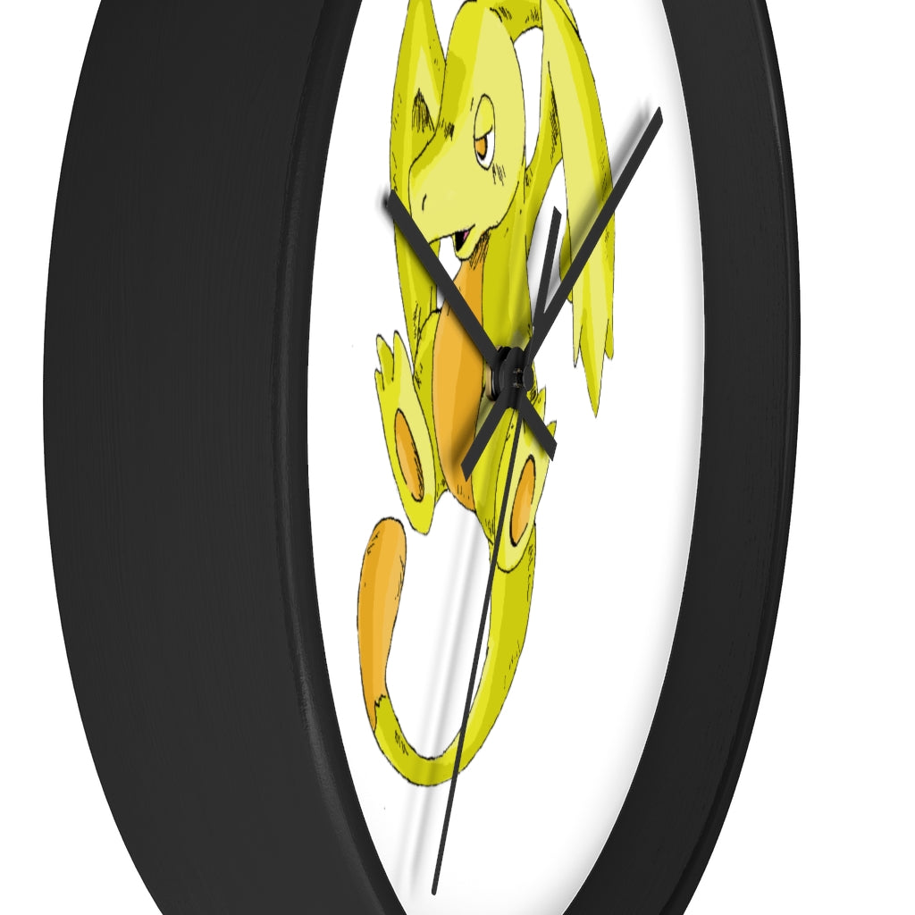 Lighender Wall Clock featuring a wooden frame and a plexiglass face, showcasing a stylish design suitable for any indoor space.