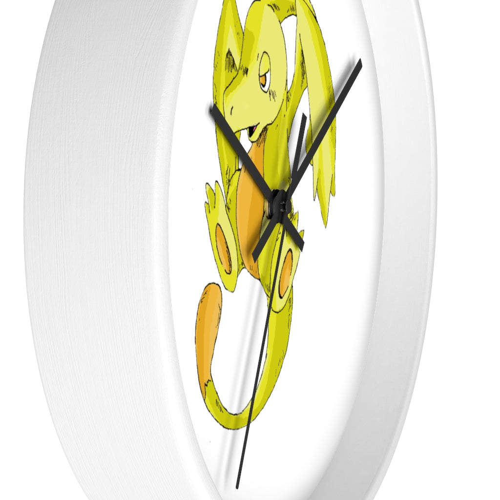 Lighender Wall Clock featuring a wooden frame and a plexiglass face, showcasing a stylish design suitable for any indoor space.