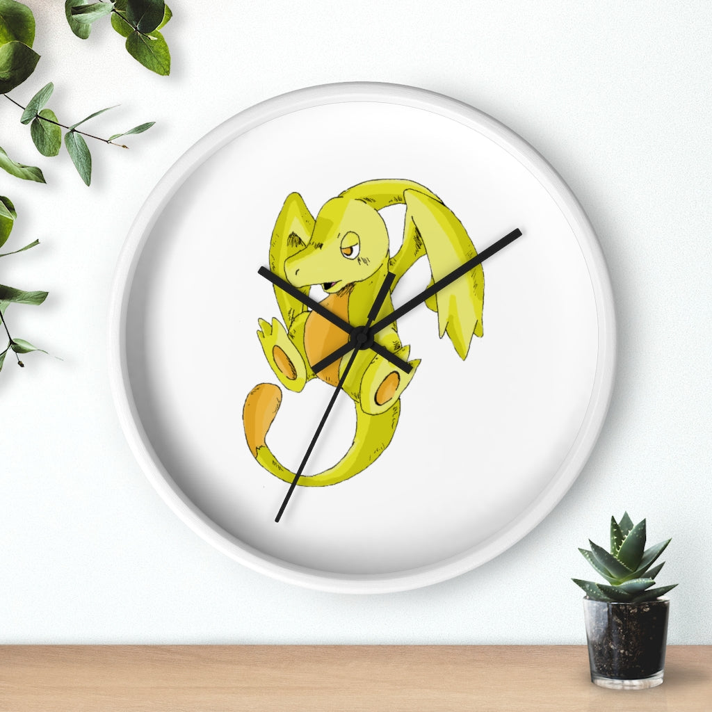 Lighender Wall Clock featuring a wooden frame and a plexiglass face, showcasing a stylish design suitable for any indoor space.